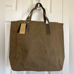 Colibries Orleander Handmade Vegan Tote Taupe